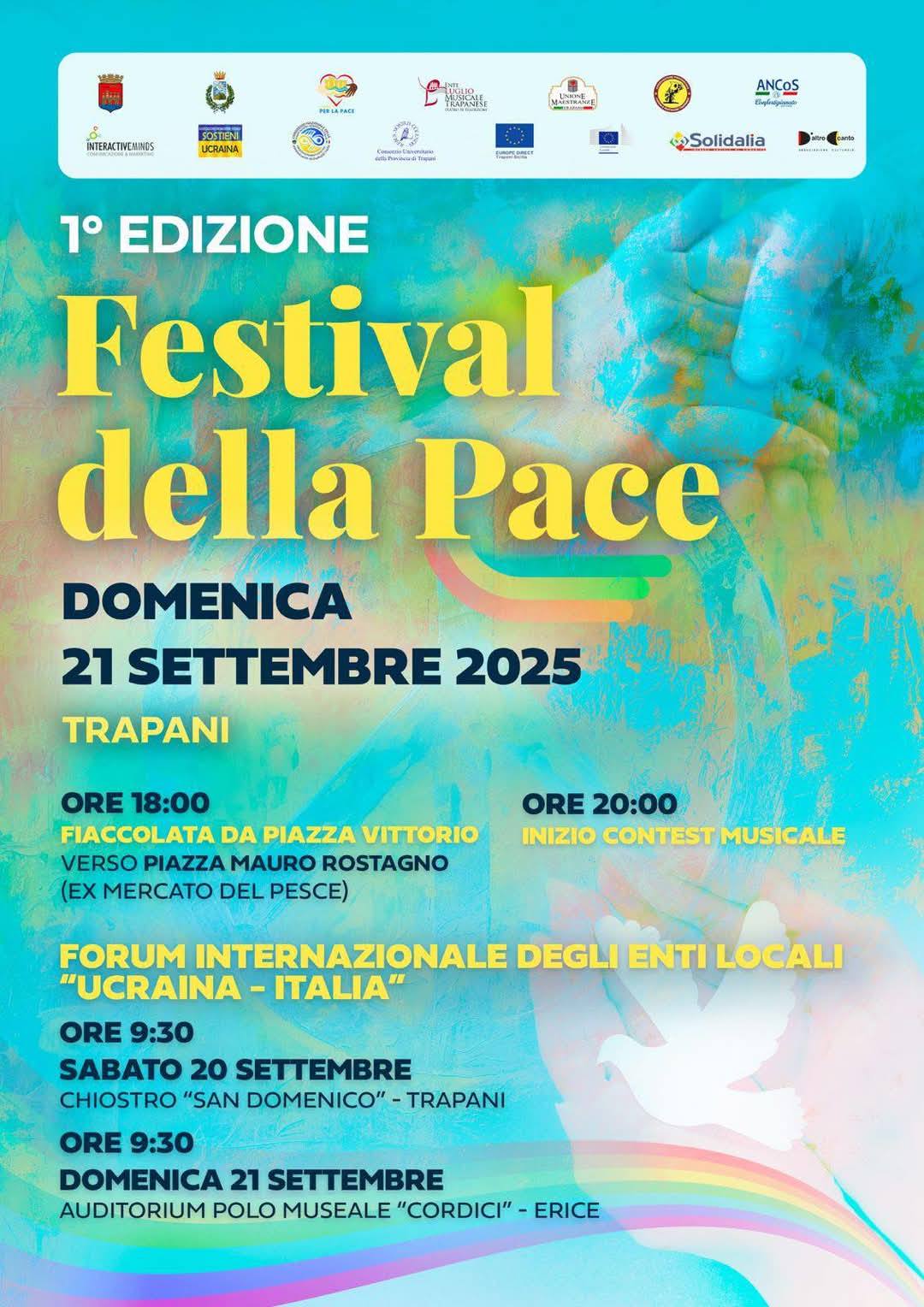 L’Unione Maestranze di Trapani in prima linea per il “Festival della Pace”, un ponte di solidarietà tra culture