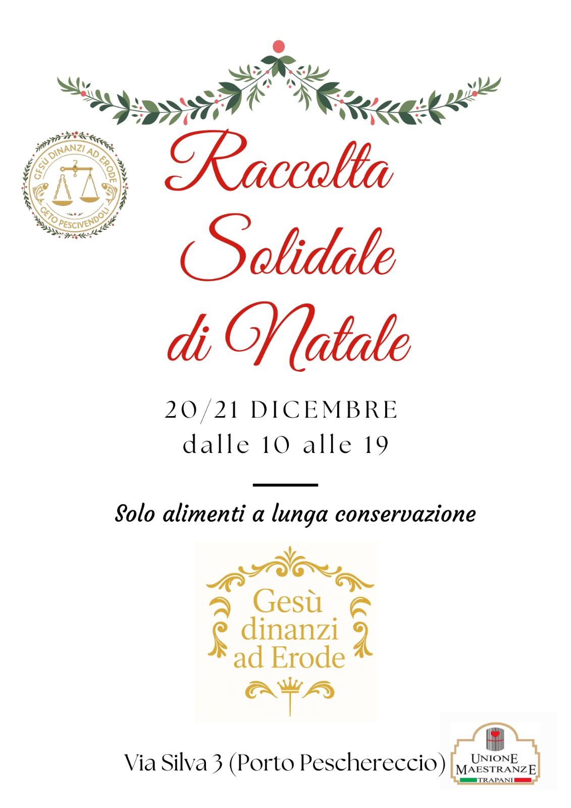 Solidarietà e Tradizione: L’Unione Maestranze sostiene la “Raccolta Solidale di Natale” del Ceto dei Pescivendoli